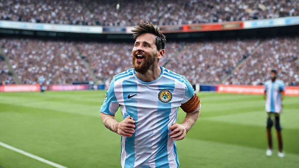 梅西夜访诺坎普引爆回归猜想 阿根廷训练赛万人空巷场面震撼